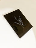 A pack of five greeting cards with white enveloped, packaged in a clear sleeve. 