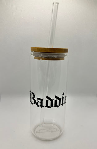 Baddie 20 oz Glass Tumbler