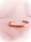 Don’t Be a Jerk Copper Cuff Bracelet